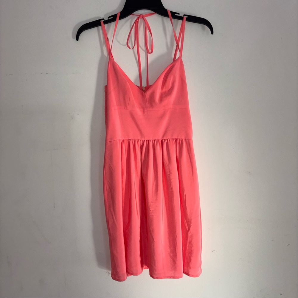 Amanda Uprichard Pink Silk Mini Dress Size P